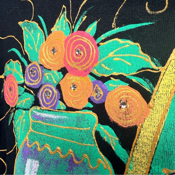 Kolorway Black Hand Painted Wearable Art - Picture 7 of 9